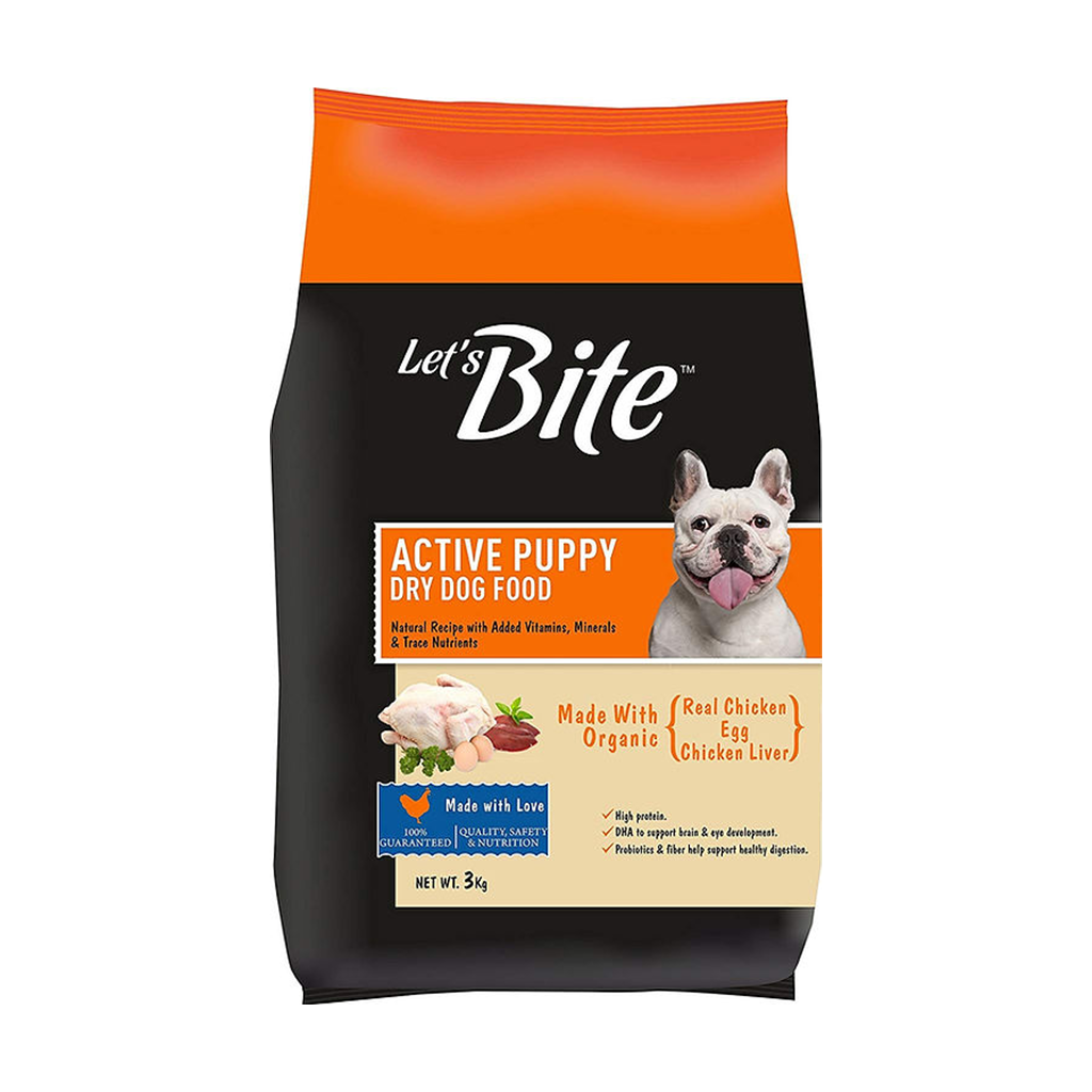 Drools - Let's Bite - Active Puppy - Chicken - Dog Dry Food
