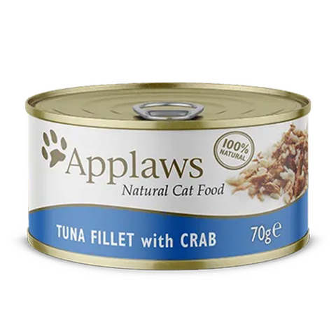 APPLAWS NATURALS - TUNA FILLET WITH CRAB IN BROTH - CAT WET FOOD