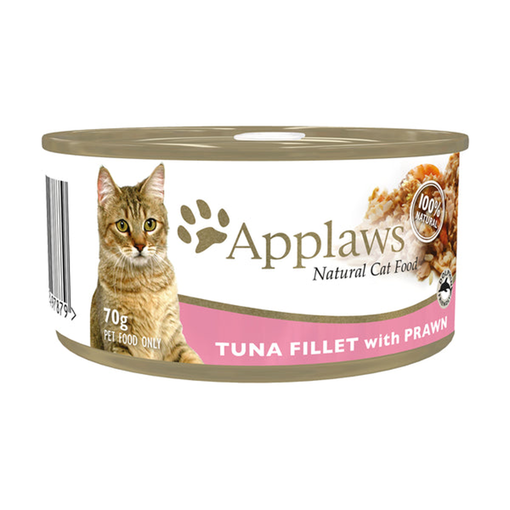 APPLAWS NATURALS - TUNA FILLET WITH PRAWNS IN BROTH - CAT WET FOOD