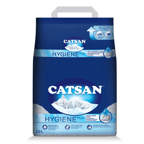 Catsan - Hygiene Plus - Triple Odor Control - 100% Natural - Cat Litter