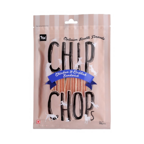 Chip Chops - Chicken & Codfish Sandwich - Dog Treats