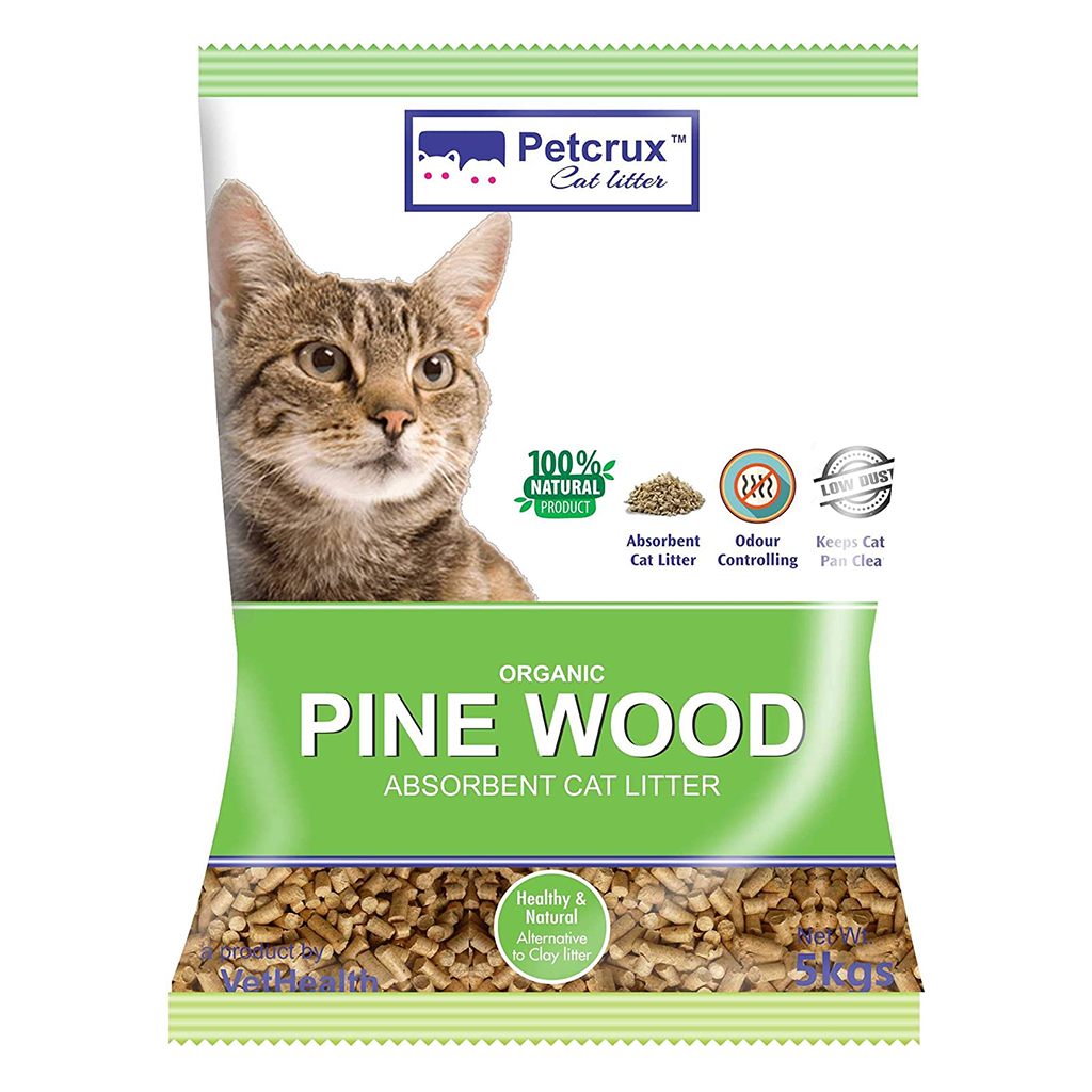 PetCrux - Exclusive Organic Pine Wood - Cat Litter
