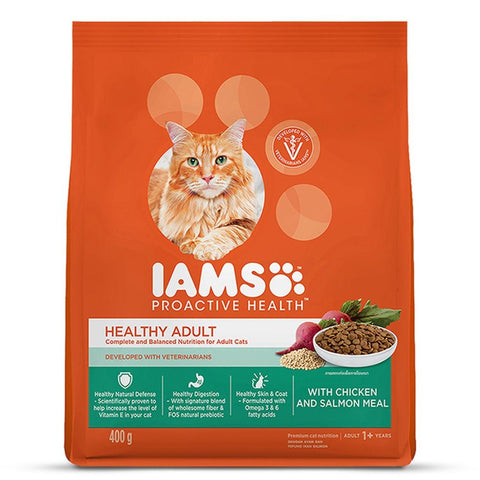 IAMS - Proactive Health - Healthy Adult - 1+ Years -  Chicken & Salmon Meal - Cat Dry Food
