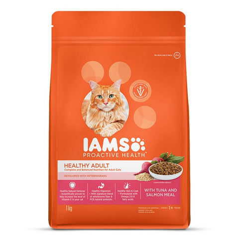 IAMS - Proactive Health - Healthy Adult - 1+ Years - Tuna & Salmon Meal - Cat Dry Food