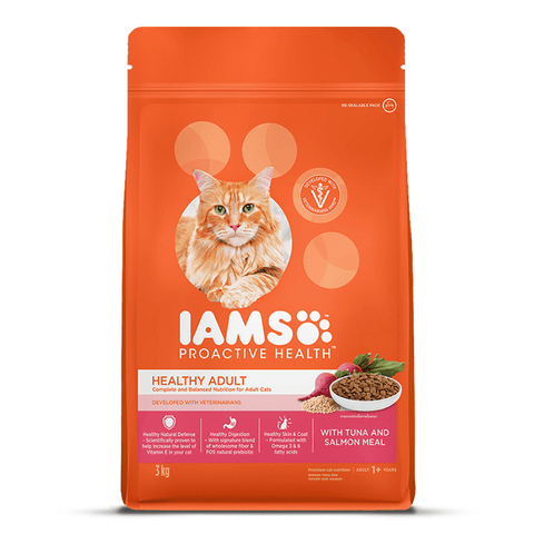 IAMS - Proactive Health - Healthy Adult - 1+ Years - Tuna & Salmon Meal - Cat Dry Food