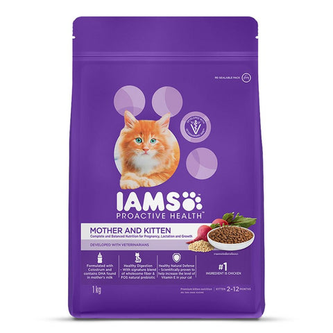 IAMS - Proactive Health - Mother & Kitten - 2-12 Months - Premium with Chicken - Dry Cat Food