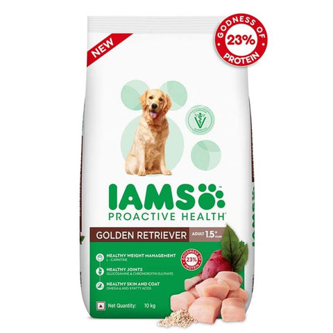  IAMS - Proactive Health for Golden Retriever - 1.5+ Years Premium - Adult Dog Dry Food