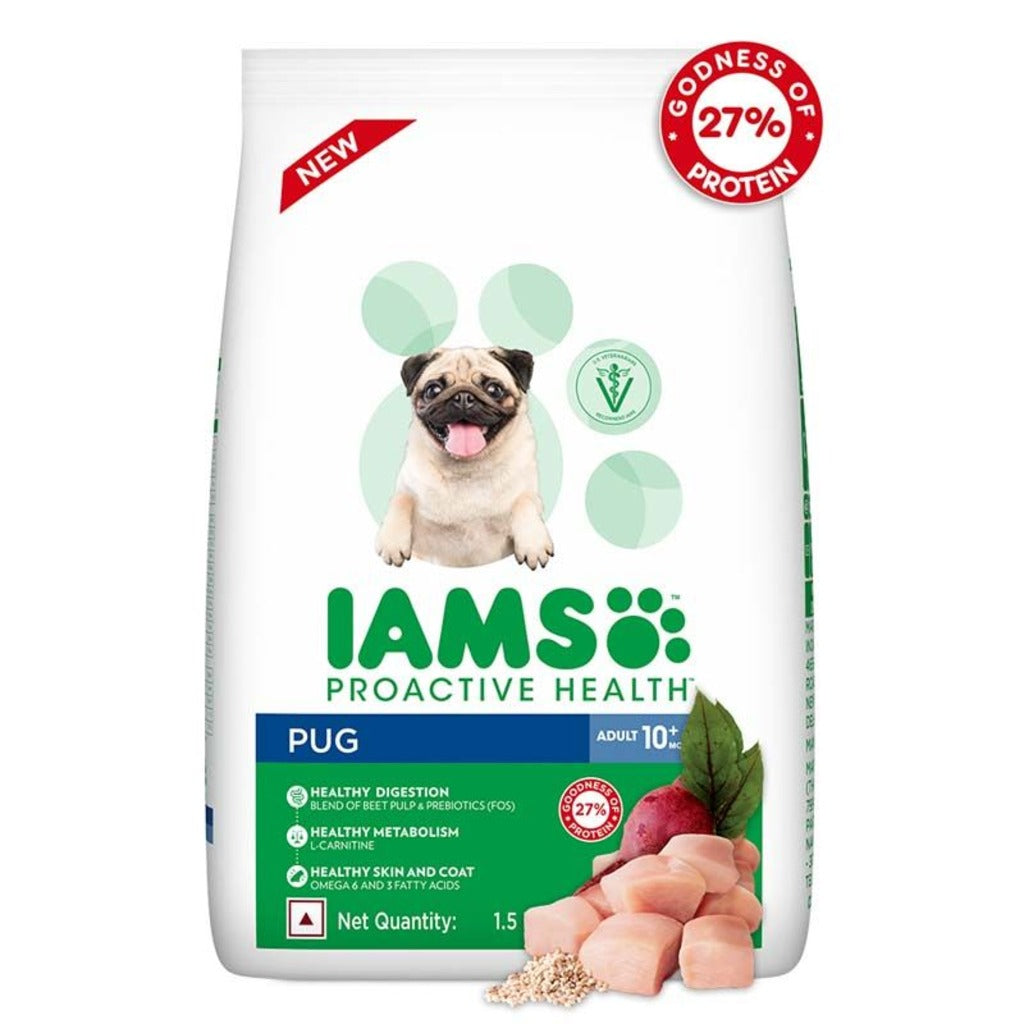 IAMS - Proactive Health for Pug - 1.5+ Years Premium - Adult Dry Dog Food