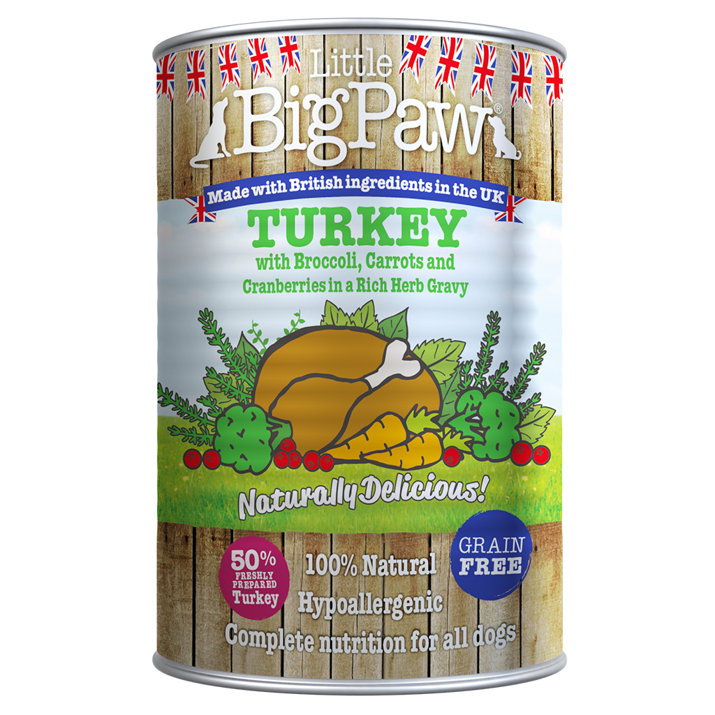 Little Big Paw - Turkey, Cranberries, Brocolli, Carrot & Herbs Pack