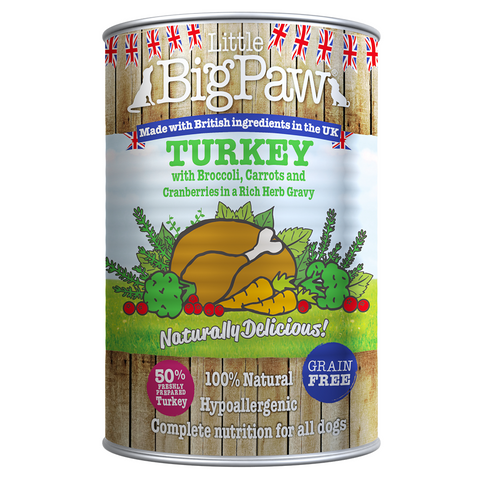 Little Big Paw - Turkey, Cranberries, Brocolli, Carrot & Herbs Pack