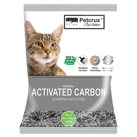 PetCrux - Exclusive Scoopable Natural Activated Carbon - Cat Litter