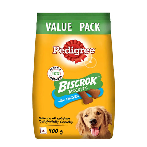 Pedigree Biscrok Biscuits Dog Treats Chicken Flavour Above 4 Months