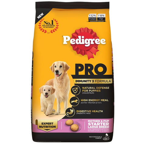 Pedigree PRO Mother & Pup Starter Expert Nutrition for Pregnant/Lactating Dog 3-12 Weeks Large Breed Dog Dry Food