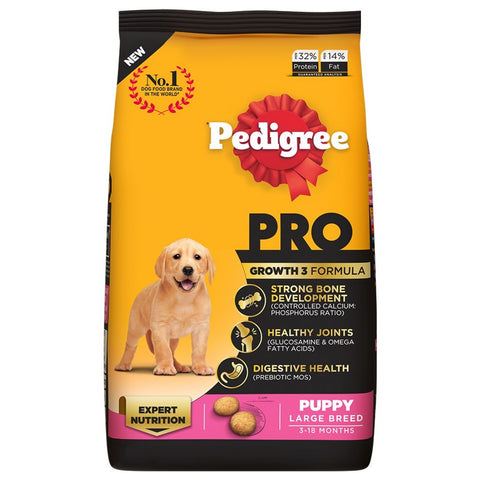 Pedigree PRO Puppy Large Breed Expert Nutrition for Dog 3-18 Months Dry Dog Food