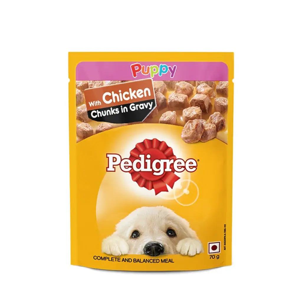 Pedigree Puppy Wet Dog Food, Chicken Chunks in Gravy