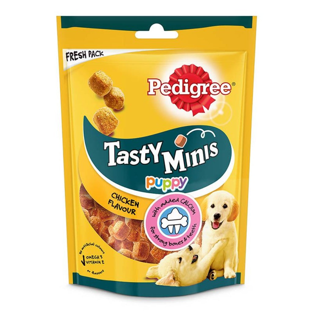 Pedigree Tasty Minis Cubes Puppy Dog Treat Chicken Flavour