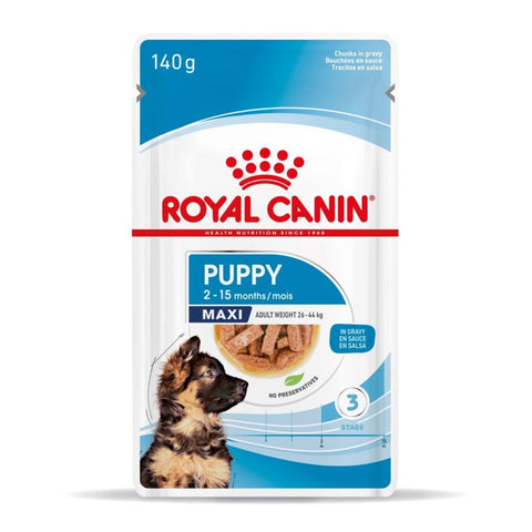 Royal Canin Maxi Breed Puppy Gravy Wet Dog Food