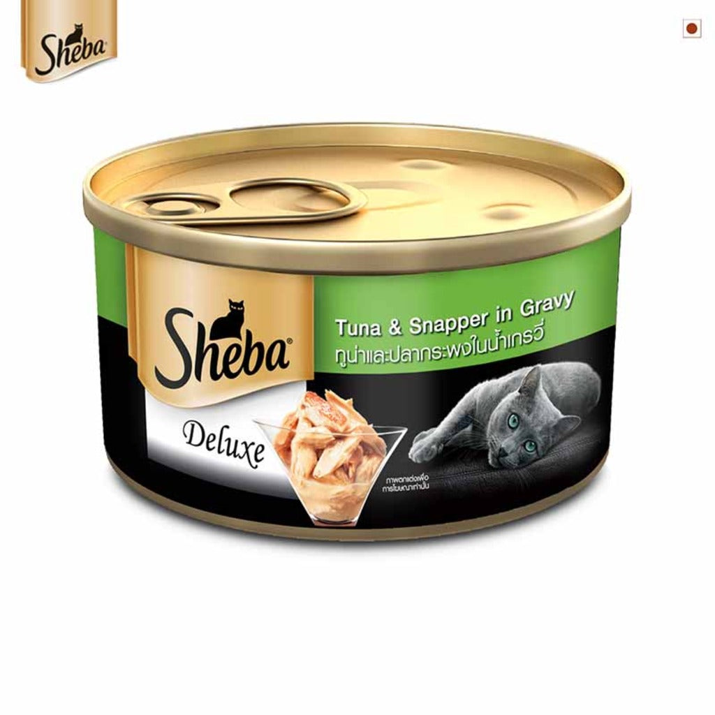 Sheba - Complete Nutrition - White Meat & Snapper In Gravy - Cat Wet Food -  85 Gm Can