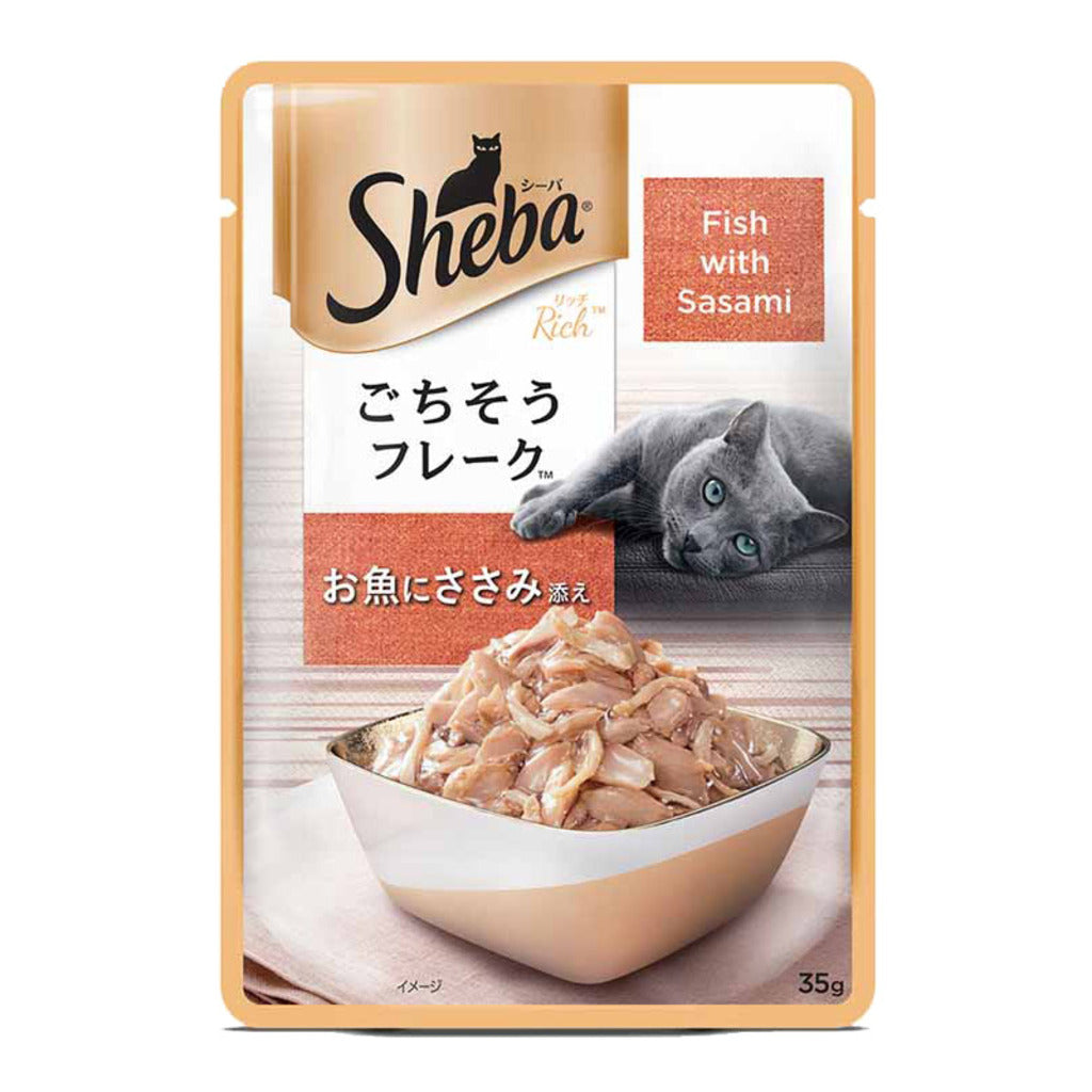 Sheba - Fish with Sasami - Cat Wet Food - 35 Gm Pouch