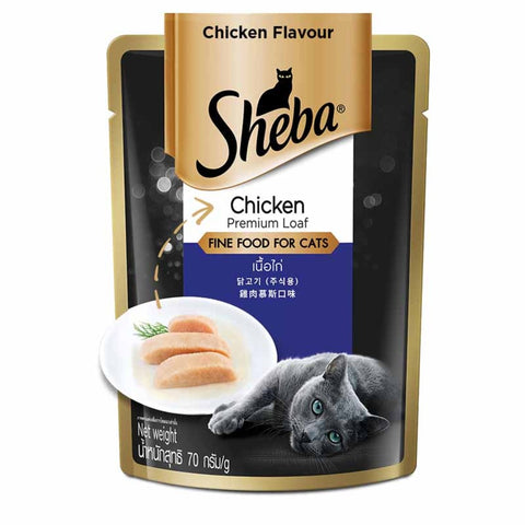 Sheba Rich - Chicken Loaf - (+1 Year) - Adult Wet Cat Food - 70 Gm Pouch