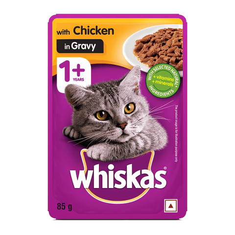 Whiskas Adult Chicken in Gravy Flavour 1+ Years Wet Cat Food