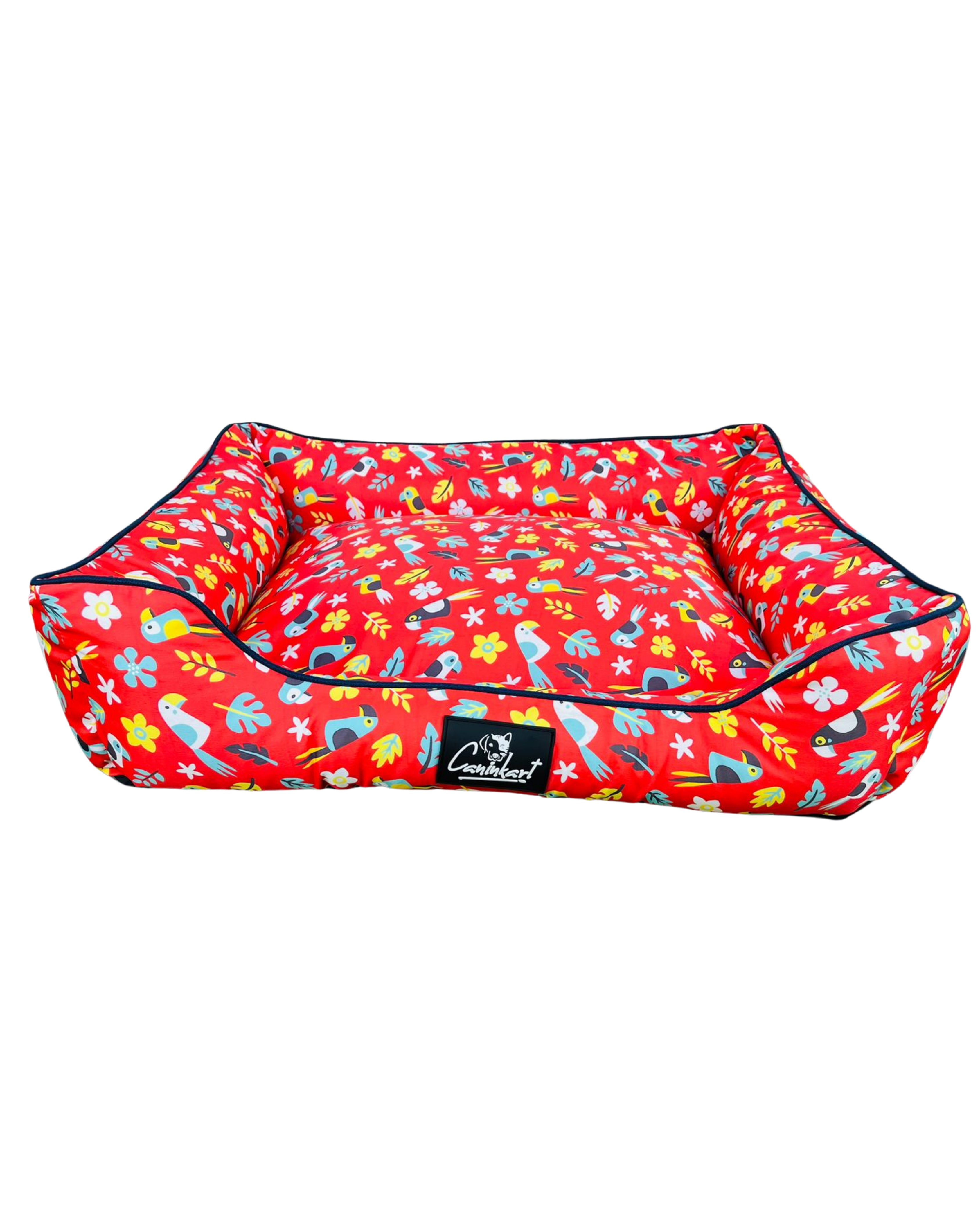 Printed Dog Lounger Bed Online, Soft & Comfortable Dog Bed
