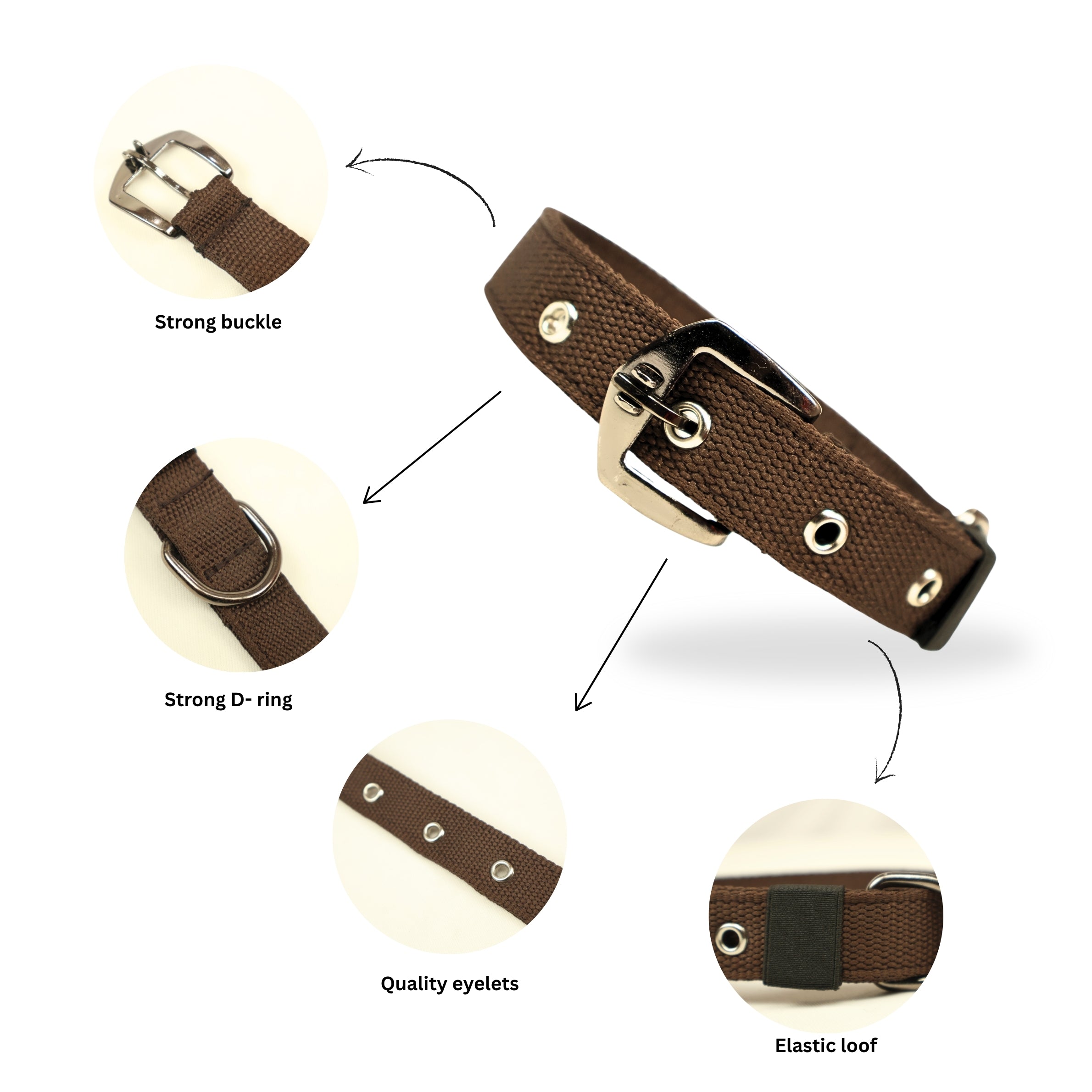 Premium Polyester Pet Collar Safe, Long-Lasting & Multiple Colours