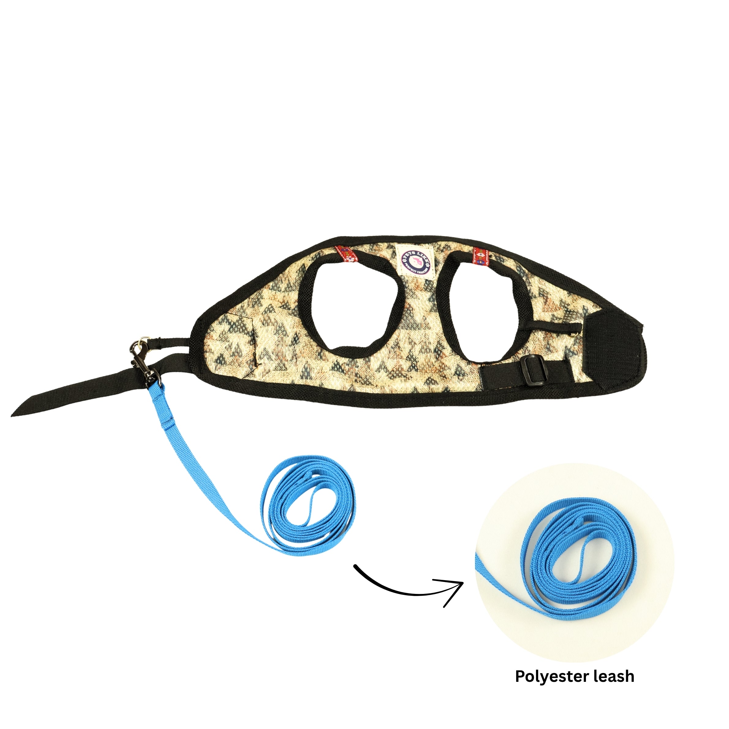 Petslike cat harness and leash green