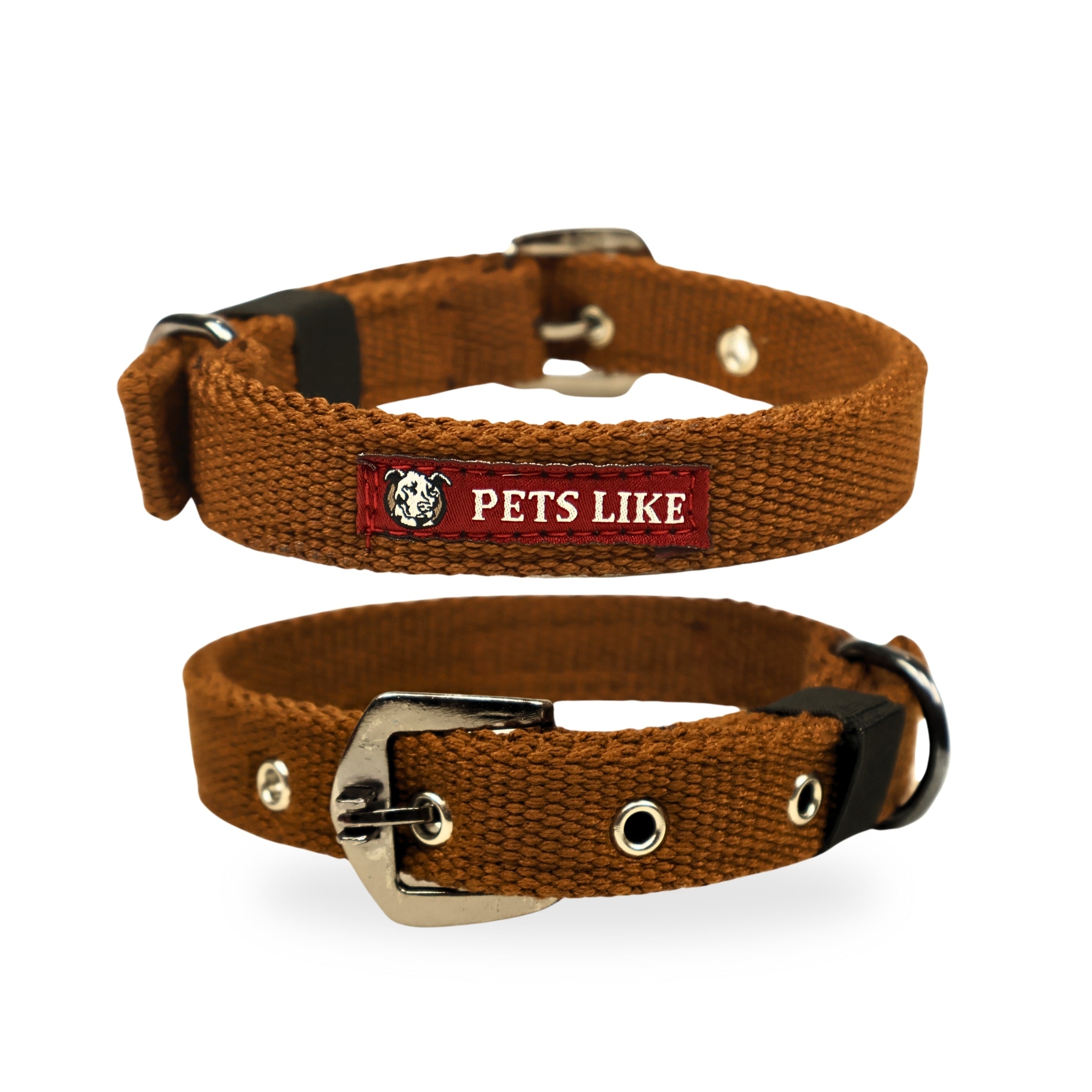 Durable Spun Poly Dog Collar for Dogs – Adjustable Fit, Multiple Colours