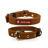 Durable Spun Poly Dog Collar for Dogs – Adjustable Fit, Multiple Colours