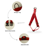 Durable No-Pull Poly V Dog Harness, Comfort Fit, Multiple Colours