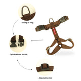 Durable No-Pull Dog Harness, Adjustable Fit in Multiple Colours