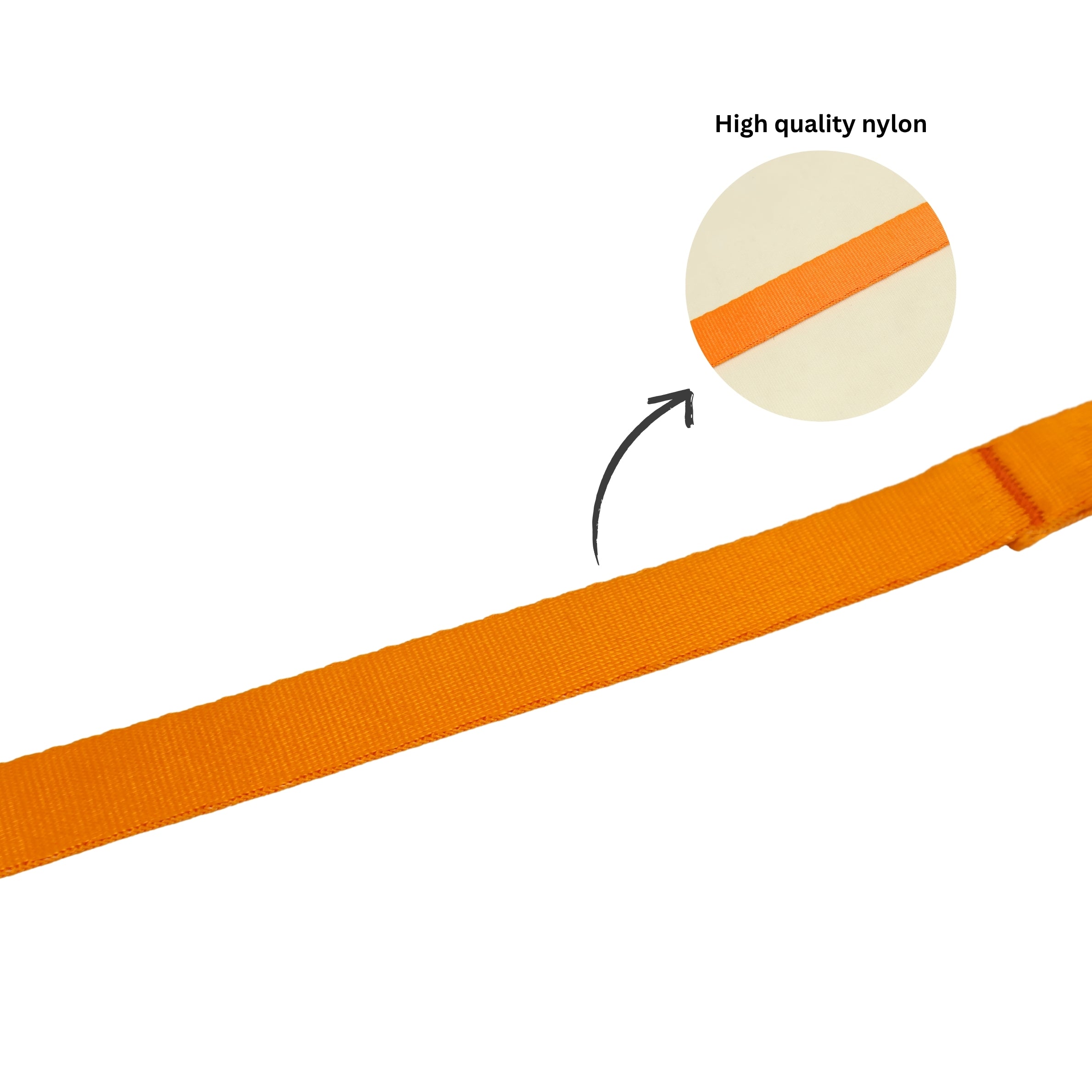 Nylon Dog Leash with Comfortable Grip and Multiple Colour Options