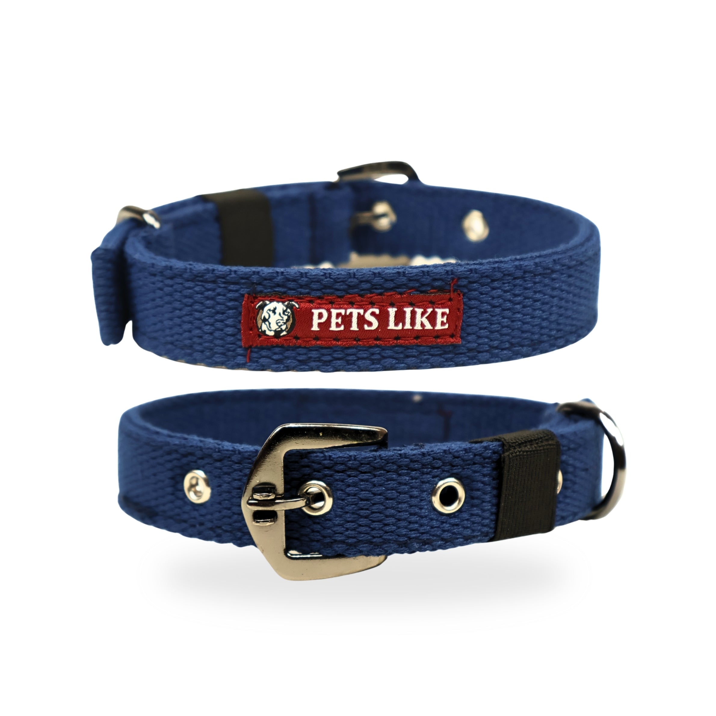 Durable Spun Poly Dog Collar for Dogs – Adjustable Fit, Multiple Colours