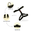 Durable No-Pull Dog Harness, Adjustable Fit in Multiple Colours