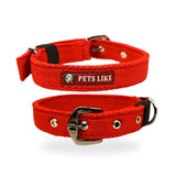 Durable Spun Poly Dog Collar for Dogs – Adjustable Fit, Multiple Colours