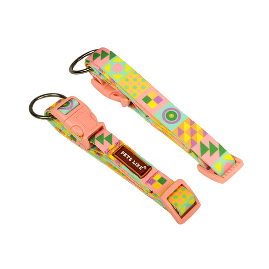 Printed Clip Collar for Dogs & Cats Adjustable, Stylish, Multi-Colour
