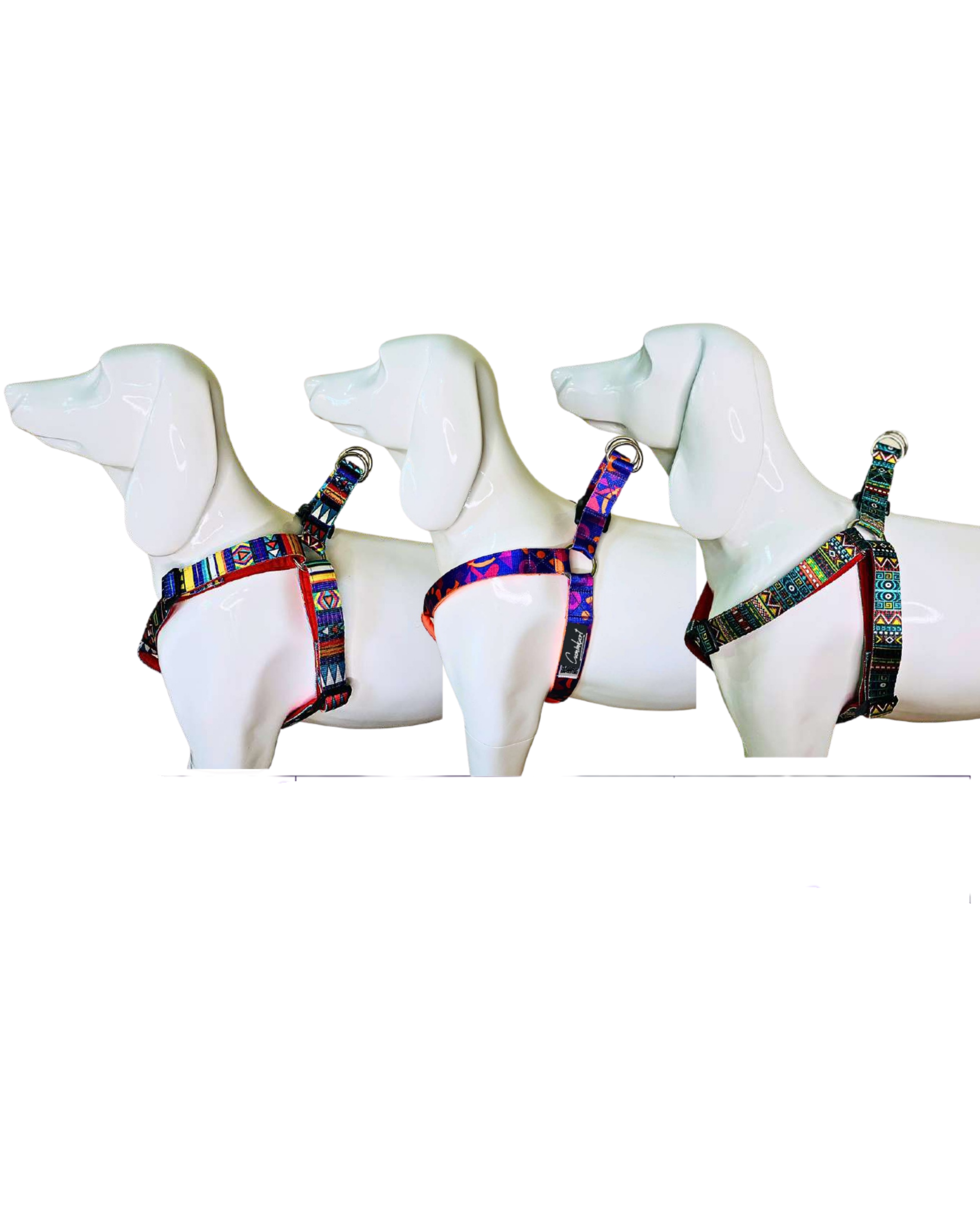 Printed Basket Harness for Dogs, Adjustable Stylish Dog Harness