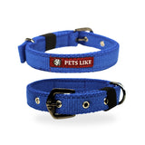 Durable Spun Poly Dog Collar for Dogs – Adjustable Fit, Multiple Colours