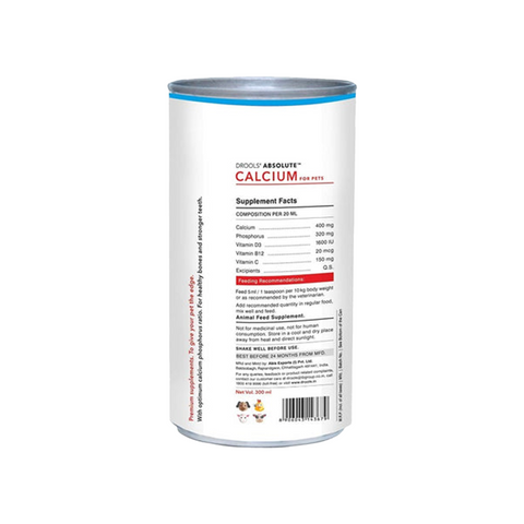 Drools - Absolute - Calcium Syrup - Dogs Supplements
