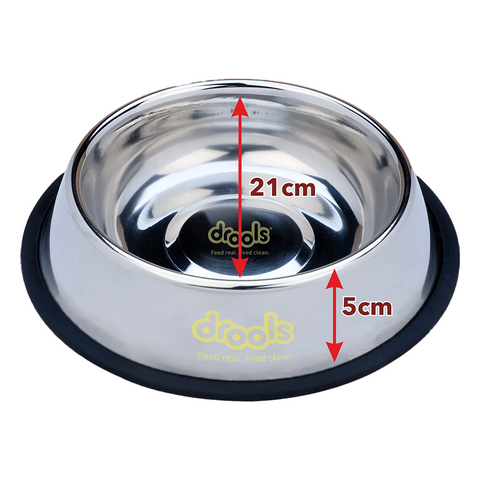 Drools - Stainless Steel - Dog & cat Feeding Bowl