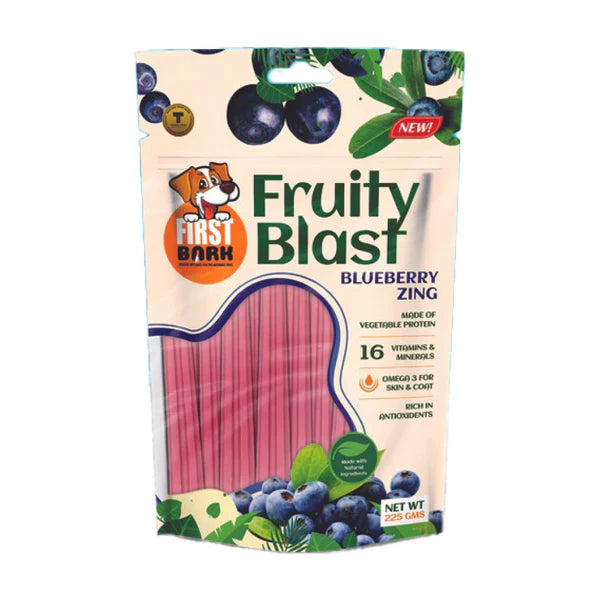 First Bark Fruity Blast Blueberry Zing Dog Treats Blueberry Zing