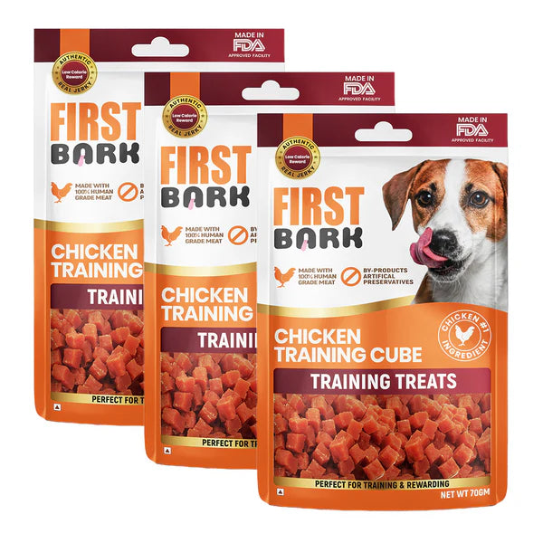 First Bark Chicken Training Cubes Dog Treat
