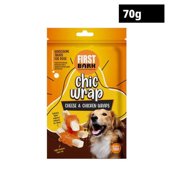 First Bark Cheese & Chicken Wrap Dog Treats
