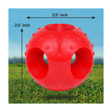 Drools - Hole Ball Chew Toy - Non-Toxic Rubber - Dog Teething Toy