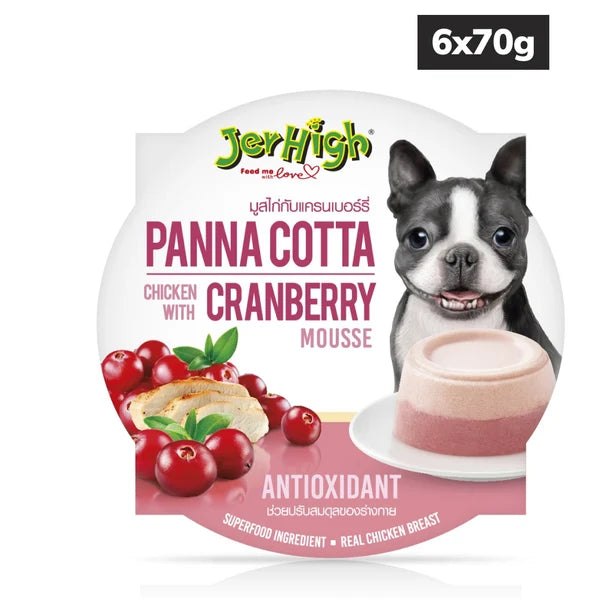 JerHigh Panna Cotta Chicken with Cranberry Mousse Dog Wet Food