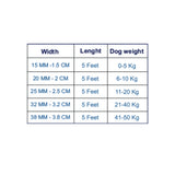 Nylon Dog Leash with Comfortable Grip and Multiple Colour Options