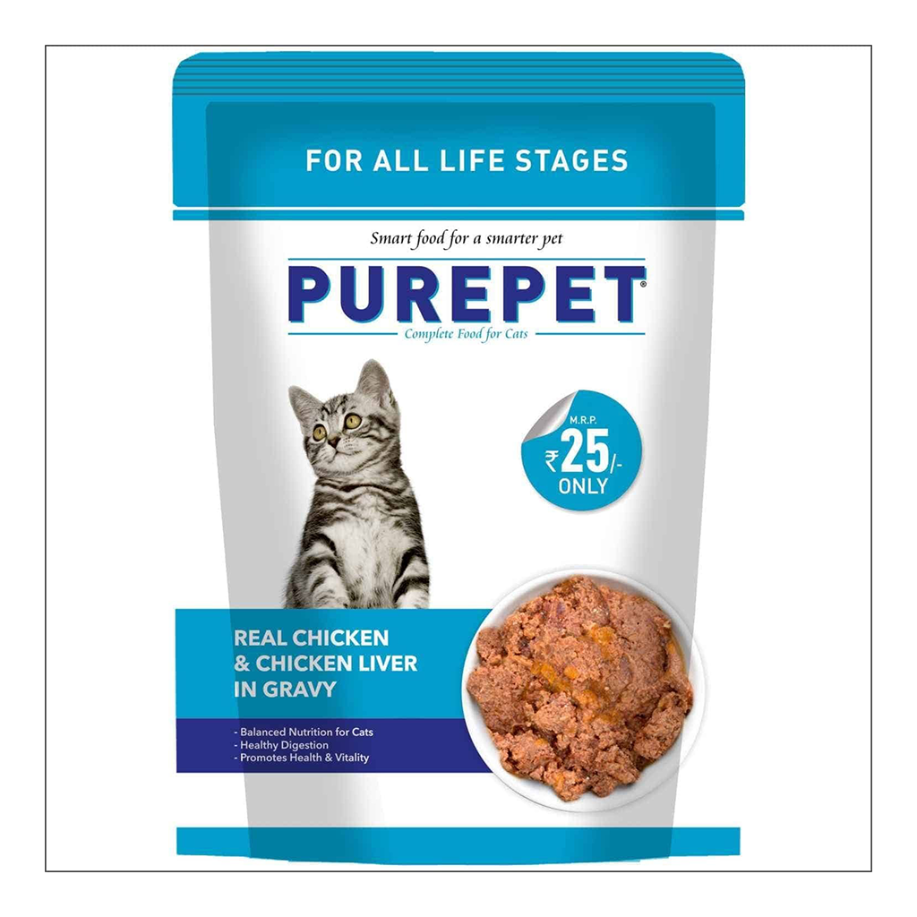 Purepet - Real Chicken & Chicken Liver - Gravy - Cat Wet Food