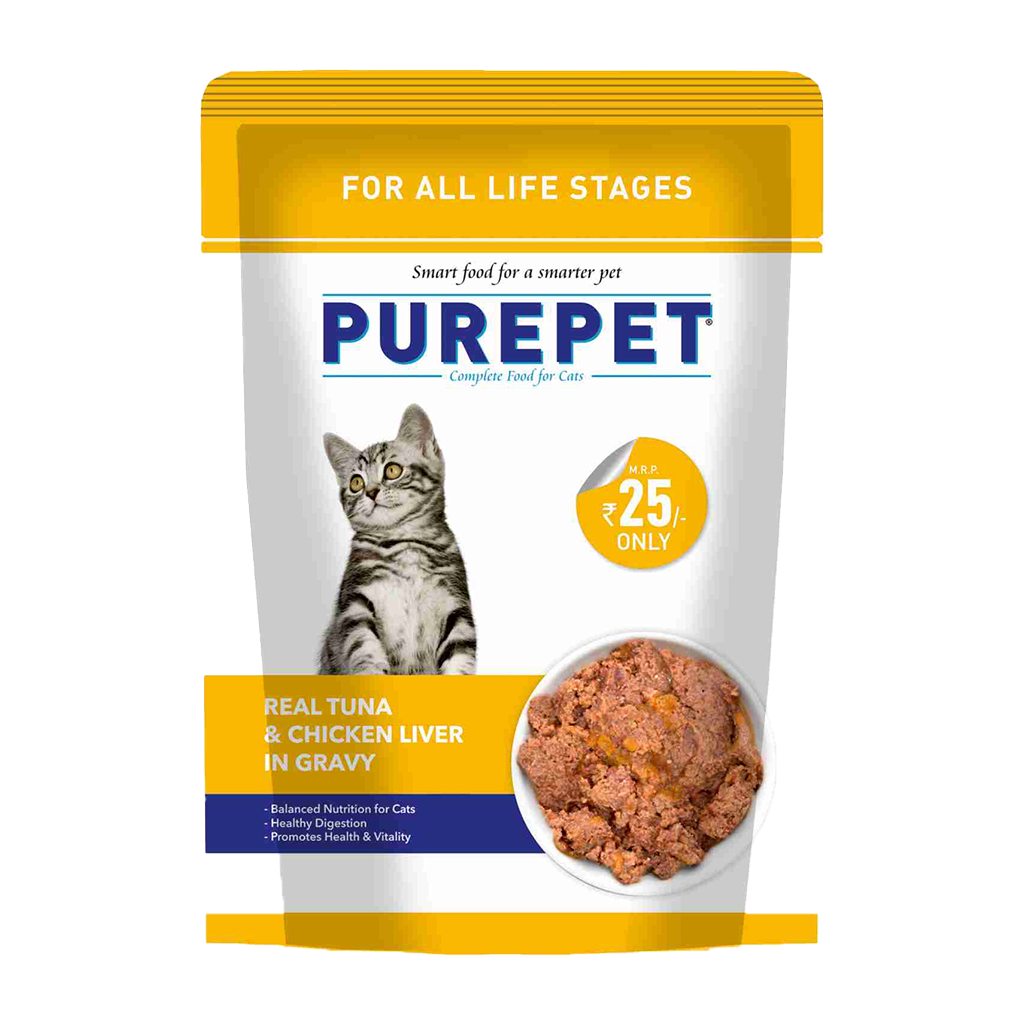 Purepet - Real Tuna & Chicken Liver - Gravy - Cat Wet Food