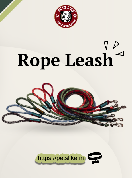 Strong Rope Dog Leash, Durable, Anti-Slip Pet Walking Leash